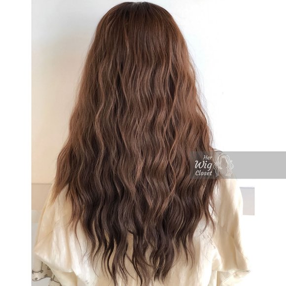 24" Loose Wave Copper Lace Wig | Shantell - Picture 6 of 11